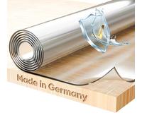 Película transparente de 2 mm + borde biselado, mantel transparente, protección de mesa, Made in Germany, dimensiones personalizadas, se puede seleccionar el tamaño (Ancho 110 cm x Longitud 180 cm)