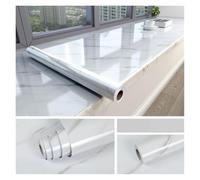 Película transparente for encimera de cocina PVC, papel tapiz mármol grueso autoadhesivo a prueba aceite, pegatina removible for pared impermeable vinilo(YT206,55cmx500cm)