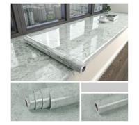 Película transparente for encimera de cocina PVC, papel tapiz mármol grueso autoadhesivo a prueba aceite, pegatina removible for pared impermeable vinilo(YT201,55cmx100cm)