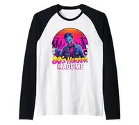 películas de Terror de los 80 Retro de Zombis Halloween Camiseta Manga Raglan