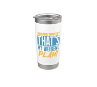 ¿Películas de terror? Ese es mi plan de fin Vaso térmico de acero inoxidable de doble pared