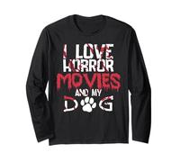 Películas de Terror Película de Miedo Amantes de los Perros Fans de Halloween Suspense Manga Larga