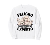 Peligro Nivel de Sueno Experto Perritos Caniche Dormilon Sudadera
