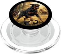 Peligroso Perro Rottweiler Pata Perro guardián Perro Protector PopSockets PopGrip para MagSafe