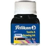 Pelikan 201632 - Tinta China 523-14, quemada 10 ml en vidrio, utilizable en papel, tarjetas de dibujo y películas opacas, siena