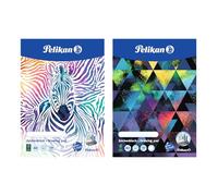 Pelikan 236799 - Bloc de dibujo (A3, 20 hojas, diseños surtidos, no se puede elegir el diseño, 1 unidad), color blanco