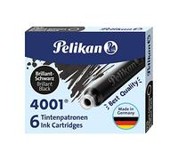 Pelikan 301218A - Juego de Cartuchos de Tinta 4001 para Plumas Estilográficas TP6, paquete de 60 unidades/10 cajas de 6 cartuchos, Negro