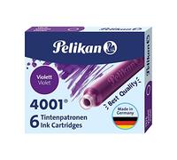 Pelikan 301697A - Juego de Cartuchos de Tinta 4001 Para Plumas Estilográficas Tp6, Paquete de 60 Unidades/10 Cajas de 6 Cartuchos, Púrpura