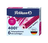 Pelikan 321075A - Juego de Cartuchos de Tinta 4001 Para Plumas Estilográficas Tp6, Paquete de 60 Unidades/10 Cajas de 6 Cartuchos, Rosa