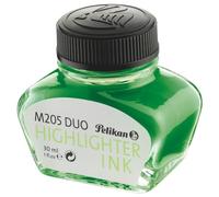 Pelikan 339580 - Tinta para pluma estilográfica 4001, frasco de vidrio de 30 ml, color verde fluorescente, en caja de regalo