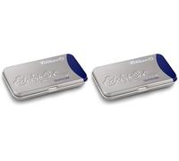 Pelikan 339630 - Plumas estilográficas para tinta fina Pelikan Edelstein, color zafiro, en caja de regalo (Paquete de 2)