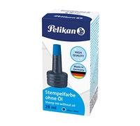 Pelikan 351213 - Tinta de sello 4K sin ACeite, 28 ml, adecuado para todos los sellos de oficina, azul