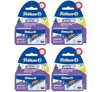 Pelikan 4001 Griffix - Cartuchos de tinta grandes (2 paquetes de 5 unidades, 10 unidades, 4 unidades)
