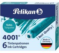 Pelikan® 4001® tp/6 - cartucho de tinta (6 cartuchos), color turques