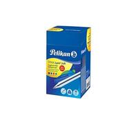 Pelikan 601504 - Stick Super Soft Bolígrafo, paquete de ahorro de 50 piezas, mezclado (negro, azul, rojo, verde)