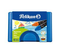 Pelikan 722959, Wax Crayons, Water Soluble, 8 Pieces
