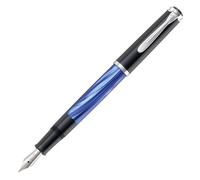 Pelikan 801959 - Pluma estilográfica en punto de escritura EF, color azul veteado