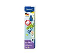 Pelikan 805612 Griffix - Pluma estilográfica con capuchón giratorio, tinta Azul, para zurdos, Verde