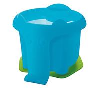 Pelikan 808980 - Contenedor para acuarelas/témperas, para agua y para pinceles, con base antivuelco para escuela, Silueta de elefante azul