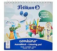 Pelikan 811231 Combino - Bloc de pintura (con motivos de animales, 15 x 15 cm), 1 unidad