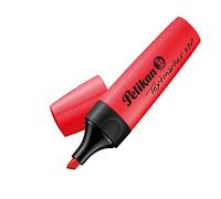 Pelikan 814126 490 - Rotulador fluorescente (10 unidades, en caja plegable), color rojo