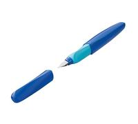 Pelikan 814744 Twist - Pluma estilográfica (punta M, incluye 2 cartuchos, 1 unidad), color azul