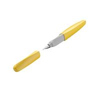 Pelikan 820219 Twist Bright Sunshine - Pluma estilográfica para diestros y zurdos, plumín M, blíster