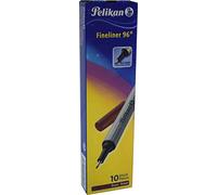 Pelikan 943175 Fineliner 96 - Rotulador (10 unidades, en caja), color marrón