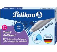 Pelikan 943399 - Pack de 5 cartuchos para Roller, color azul