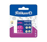 Pelikan AL20 - Pack de gomas de borrar (3 unidades), blanco (Paquete de 6)