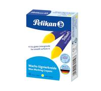 Pelikan- Signierkreiden Tiza de Firma de Cera 772/12, Color Amarillo, 12 Unidad (Paquete de 1) (701102)