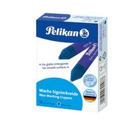 Pelikan, Barra de Cera Resistente al Agua, 95 mm, Ideal para Uso Exterior, Caja de 12 Unidades, Color Azul