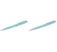 Pelikan, Bolígrafo Jazz Pastel de Metal Recargable, Caja Plegable Ideal para Regalo, Color Menta Pastel (Paquete de 2)