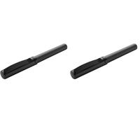 Pelikan, Bolígrafo Roller Piña Colada, Acabado metálico, Cartucho de Tinta Borrable, Incluye Caja de Cartón, Color Antracita (Paquete de 2)