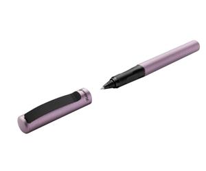 Pelikan, Bolígrafo Roller Piña Colada, Acabado metálico, Cartucho de Tinta Borrable, Incluye Caja de Cartón, Color Malva