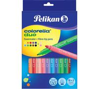 Pelikan: Colorella Duo juego de rotuladores de doble punta, 12 piezas.