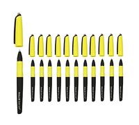 Pelikan Erase 2.0, Penna Cancellabile Ergonomica Roller, Inchiostro Nero, Set Penne per Destrimani e Mancini, Penne Cancellabili per la Scuola, Refill Nero Incluso, Ricaricabile, 12 Pezzi