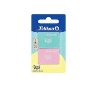 Goma de Borrar Pelikan, en Colores Pastel, Goma de Borrar Para Lápiz de Grafito, con Esquinas Redondeadas, Apta para Dibujo Técnico, Artístico y Uso Escolar, Paquete de 2 Piezas