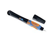 Pelikan Griffix 820295 - Pluma estilográfica para zurdos con tapa giratoria, color negro neón