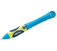 Pelikan griffix - Lápiz de impresión para zurdos con mina HB, color azul neón, 1 unidad