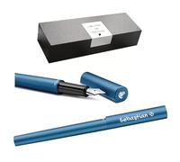 Pelikan Ineo® Elements P6 - Pluma estilográfica con grabado de regalo, bolígrafos únicos con nombre, regalos personalizados para Navidad, pluma estilográfica personalizada (azul petróleo)