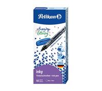Pelikan Inky 273 - Bolígrafo de tinta (10 unidades, en caja plegable), color azul
