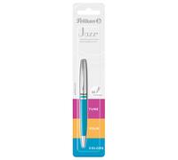 Pelikan Jazz 815031 Bolígrafo de metal, Petrol Blue 1 unidad (Paquete de 1) Azul