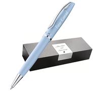 Pelikan Jazz Bolígrafo personalizado - Bolígrafo de alta calidad con grabado | Idea de regalo con nombre para cumpleaños, oficina y aniversario (azul pastel)