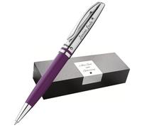Pelikan Jazz Bolígrafo personalizado - Bolígrafo de alta calidad con grabado | Idea de regalo con nombre para cumpleaños, oficina y aniversario (morado)