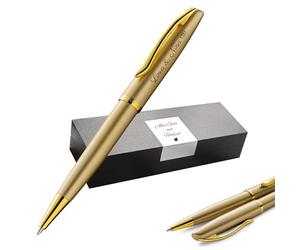 Pelikan Jazz® Noble Elegance K36 - Bolígrafo con grabado de regalo, bolígrafos únicos con nombre, regalo personalizado, color dorado y amarillo