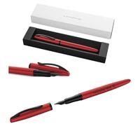 Pelikan Jazz Noble Elegance P36 - Pluma estilográfica con grabado de regalo, bolígrafos únicos con nombre, regalos personalizados, pluma estilográfica personalizada (rojo)