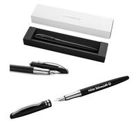 Pelikan Jazz Noble Elegance P36 - Pluma estilográfica con grabado de regalo, bolígrafos únicos con nombre, regalos personalizados, pluma estilográfica personalizada (negro)