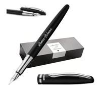 Pelikan Jazz Noble Elegance P36 - Pluma estilográfica con grabado de regalo, bolígrafos únicos con nombre, regalos personalizados, pluma estilográfica personalizada (negro)