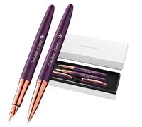 Pelikan Jazz Noble Elegance R/P36 - Juego de bolígrafo y pluma estilográfica con grabado de regalo, bolígrafos únicos con nombre, regalos personalizados (Viola)